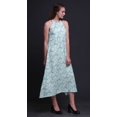 thumbnail image 2 of Bimba Robe Décontractée Teinture sur Nœuds Longue Dos Nu à Col Halter pour Femmes Imprimée Robe de Plage-TP, 2 of 6