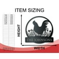 thumbnail image 2 of Custom Metal Rooster Wall Art - Custom Homestead Sign - 14 Color Options 30, 2 of 5