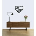 thumbnail image 2 of Faith Hope Love In Heart - Beautiful Solid Steel Home Decor Decorative Accent Metal Art Wall Sign, 2 of 3