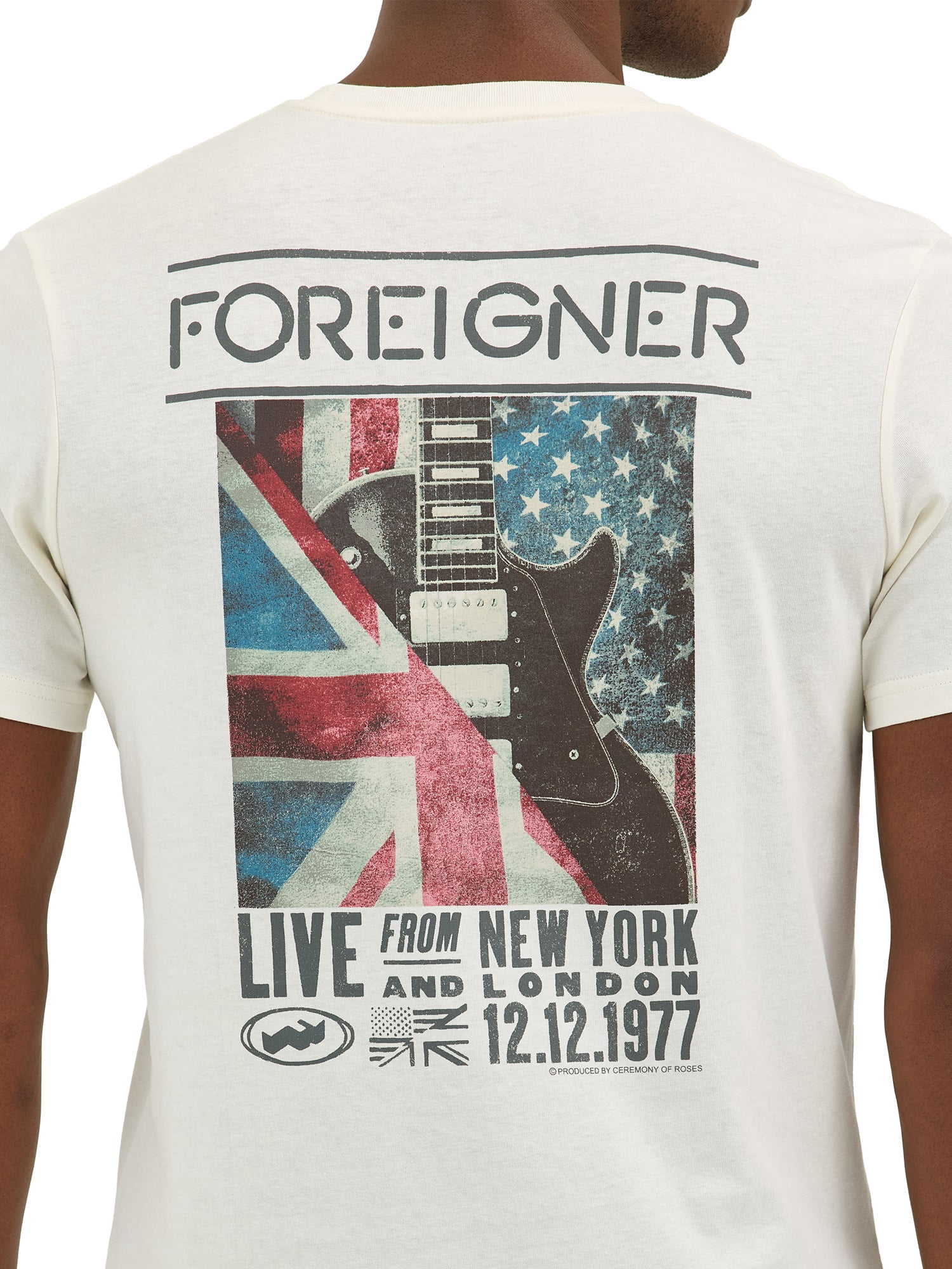 Wrangler® Men's Short Sleeve Foreigner Graphic Band Tee, Sizes S-3XL