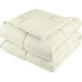 thumbnail image 3 of 1 PC Full Size Down Alternative Comforter - Microfiber 300 GSM- Lightweight Comforter with Corner Tabs(82x86, Ivory), 3 of 5