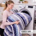 thumbnail image 7 of Sacred Thread Sherpa Fleece Blanket, Soft and Cozy Queen Blanket, Plush Blanket for Sofas & Beds, 7 of 7