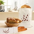 thumbnail image 3 of NIBOLOG Drawstring Bread Bag Reusable Linen Bread Storage Bag Homemade Loaf Bread Container Unbleached Food Dry Fruits Bag Kitchen Gadgets, 3 of 8
