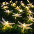thumbnail image 1 of Cadena de luces solares con forma de libélula SmilingTown, 30 LED, 6,4 m, para exteriores, 1 of 8