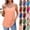 #1Orange, variant on Byworldtasic Women's Tunic Spaghetti Strap Sleeveless Top Loose Round Neck Dressy Cami Shirts