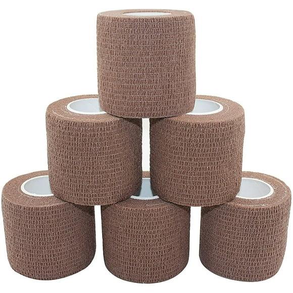 Self-adhesive bandage elastic bandage wrist bandage plaster roll Dog Bandages Animal Bandages 5 cm X 6 bands