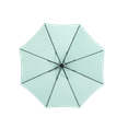 thumbnail image 3 of Outdoor Patio Umbrella with Push Button Tilt & Crank, 6 Sturdy Ribs for Deck Pool Backyard, 3 of 10