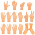 thumbnail image 1 of Finger Puppets ZAKVOOR Tiny Finger Hands, 16 unidades, para espectáculos de marionetas, 1 of 6