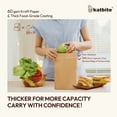 thumbnail image 6 of Katbite Self-Standing Disposable Paper Lunch Bags, Fold-Top Closure, 5.12 inch, 100 Count, Snack and Bread Bag, 6 of 8