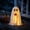 S, variant on Cififendec 3Pcs Halloween Hanging Ghost Ornaments, 27.56", Mesh Fabric Light Up Flying Ghost On Broom for Front Yard Display Matching Option