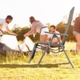 thumbnail image 4 of Gymax 2PCS Patio Outdoor Folding Reclining Lounge Chair w/ Adjustable Backrest, 4 of 10
