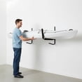 thumbnail image 4 of predolo Kayak Wall Rack Iron Kayak Storage Rack Black Coated Surfboard Wall Hanger for Garage, Boat Shed, Blk Iron Wall Shelf, 4 of 10