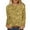Yellow, variant on Womens Long Sleeve Tops,Shirts for Women,Ladies' Shiny Printed Casual Pullover Classic Long Sleeved Round Neck Top Yellow,XL