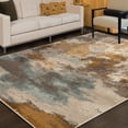thumbnail image 5 of BNM Eclectic Multi-Tone Abstract Indoor Rug, 8' x 10', Camel, 5 of 6