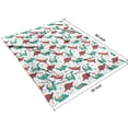 thumbnail image 4 of White Cartoon Cute Dinosaurs Pattern Blanket,Comfortable Soft Flannel Throw Blanket,All Season,Warm Lightweight Blankets for Sofa Bed Couch Living Room Chair,60"x80", 4 of 4