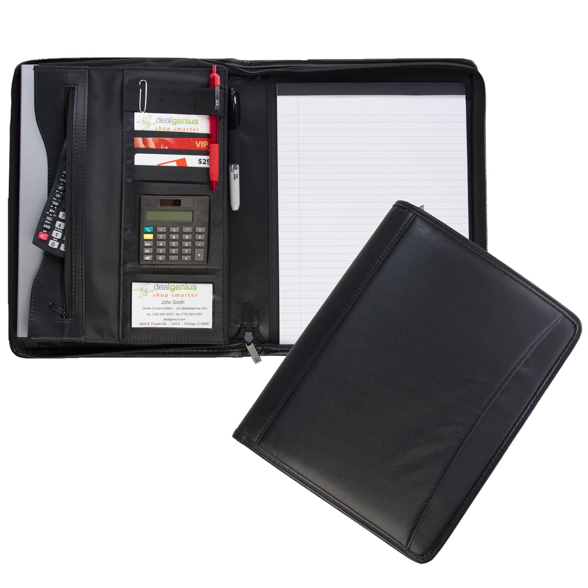 zippered portfolio case