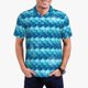 thumbnail image 1 of Fotbe Pearlescent Scales Camiseta Polo de Golf para Hombre con Estampado – Camisa Deportiva Transpirable con Cuello Abotonado-Large, 1 of 6
