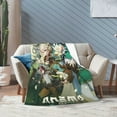 thumbnail image 6 of Genshin Impact Bed Blanket Air Conditioner Quilt Ultra Soft Flannel Blanket All Season Fuzzy Blanket Reversible Fluffy Plush Blanket 50"X40", 6 of 8