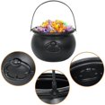 thumbnail image 3 of KSCD Caldero negro grande de Halloween de 8 pulgadas, caldero de dulces de Halloween, hervidor de dulces, olla y cubo, soporte para dulces de caldero de bruja negra, decoración de recuerdo de fiesta de San Patricio de Halloween - - oso de fresa Electrónica, 3 of 4