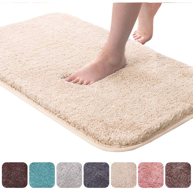 Bath Mat Non-Slip Bath Rugs With Water-Absorbing Soft Microfiber For Bathroom Shower (50 * 80cm)