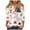 White, variant on larppty 3/4 Length Sleeve Womens Christmas Tops Casual Loose Comfort Festival Holiday Party Shirts 2025 (White, L)