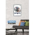 thumbnail image 2 of NFL New England Patriots - Drip Helmet 20 Wall Poster, 14.725" x 22.375", Framed, 2 of 3