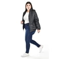thumbnail image 2 of Chamarra acolchada con capucha Roman Fashion /Tallas Extras, 005 (Negro) negro 36, 2 of 8