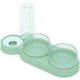 thumbnail image 1 of Comedero para gatos con doble elevación, inclinable 15°, antivómitos, 3 en 1, automático, con depósito de agua, disponible para gatos y cachorros (verde), 1 of 5