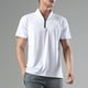 thumbnail image 1 of pstuiky camisetas para hombre, Camiseta deportiva de verano para hombre, de color liso, ajustada, con cremallera, de manga corta y cuello alto ropa de hombre l, 1 of 7