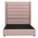 thumbnail image 2 of Box Base Cama Matrimonial + Cabecera Polar Rosa, 2 of 8