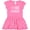 Raspberry with Polka Dots, variant on Inktastic Breast Cancer Awareness Pink Ribbons and Flag Girls Toddler Dress