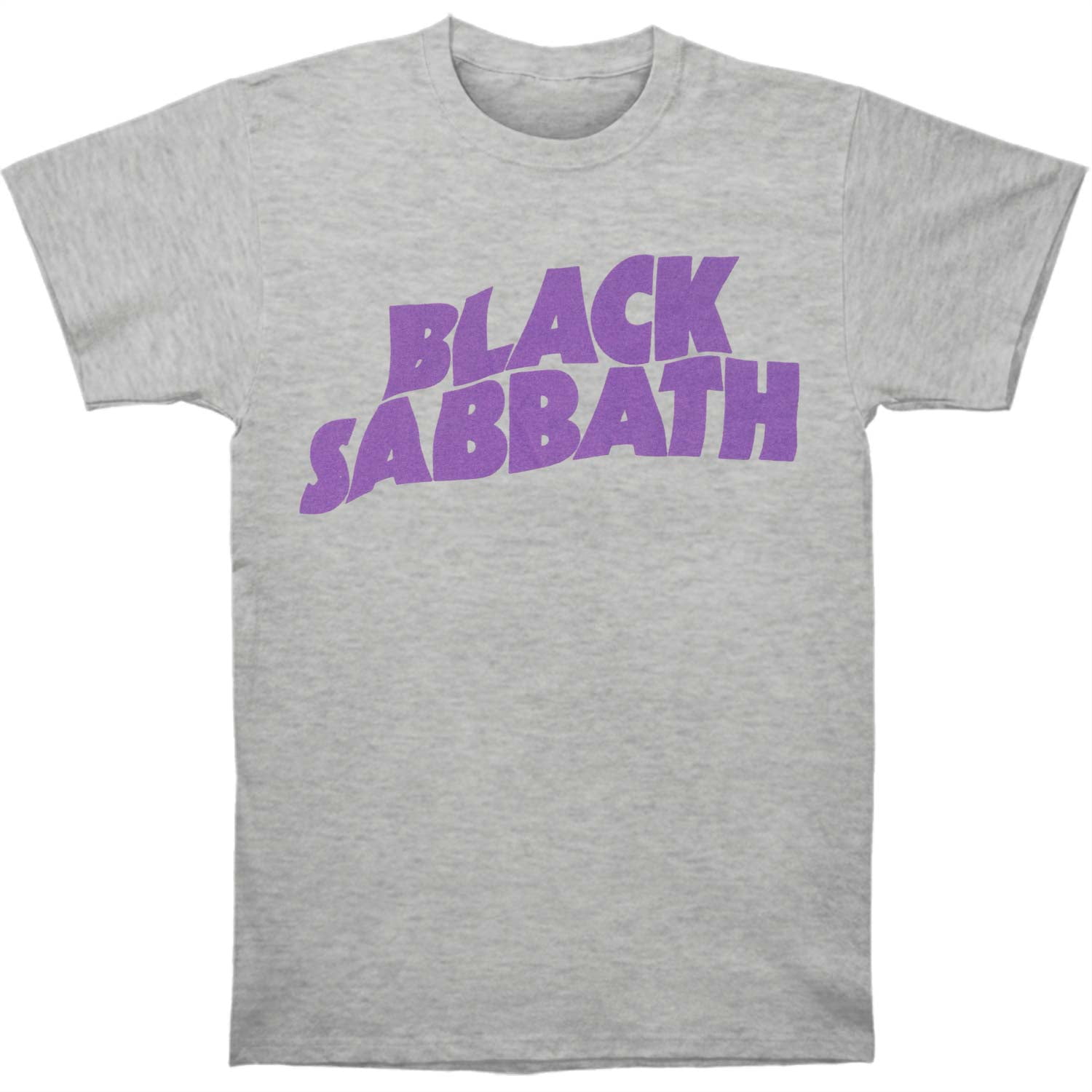 Black Sabbath - Black Sabbath Men's Purple Logo Grey T T-shirt Grey ...