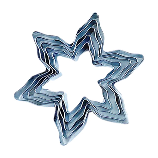Yhmxh Utensilios de cocina Juego de 5 moldes de acero inoxidable para galletas, ideales para hornear galletas, pasteles y tartas. Ideales para cocinas domésticas. Muebles para cocina