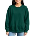 thumbnail image 2 of Girls Sweatshirt Oversized Crewneck Pullover Long Sleeve Solid Tops Fall Clothes, 2 of 5