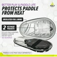 thumbnail image 6 of JOOLA Pro Pickleball Paddle Case, Foil Insulated Interior, (Black/White), 6 of 7