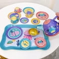 thumbnail image 3 of Juguetes Juego de Té Py Comida Y Accesorios de Cocina con Accesorios de Juego de océanos de 14pcs Sunnimix Jugar juguetes de casa, 3 of 8