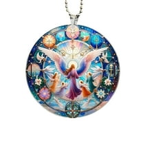 SLYNSHome Christmas Angel Ornaments,Hanging Religious Pendant Christmas Tree Decorations for Tree Wreaths Xmas Party Favors