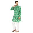 thumbnail image 3 of Atasi Indian Designer Kurta for Men Printed Long Sleeves Summer Ethnic Long Shirt, 3 of 7