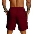thumbnail image 4 of Havenx Mens Plain Mesh Shorts Drawstring Elastic Waist Shorts with Pockets Fast Dry Mesh Short Pants Lightweight Summer Beach Gym Workout Clothes,Wine 3XL, 4 of 4