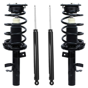 Detroit Axle - Struts Shocks for 2012 2013 Ford Focus Complete 2 Front Struts w/ Coil Spring 2 Rear Shock Absorbers Replacement Quick Install Ready Struts Assembly [Check Fitment]