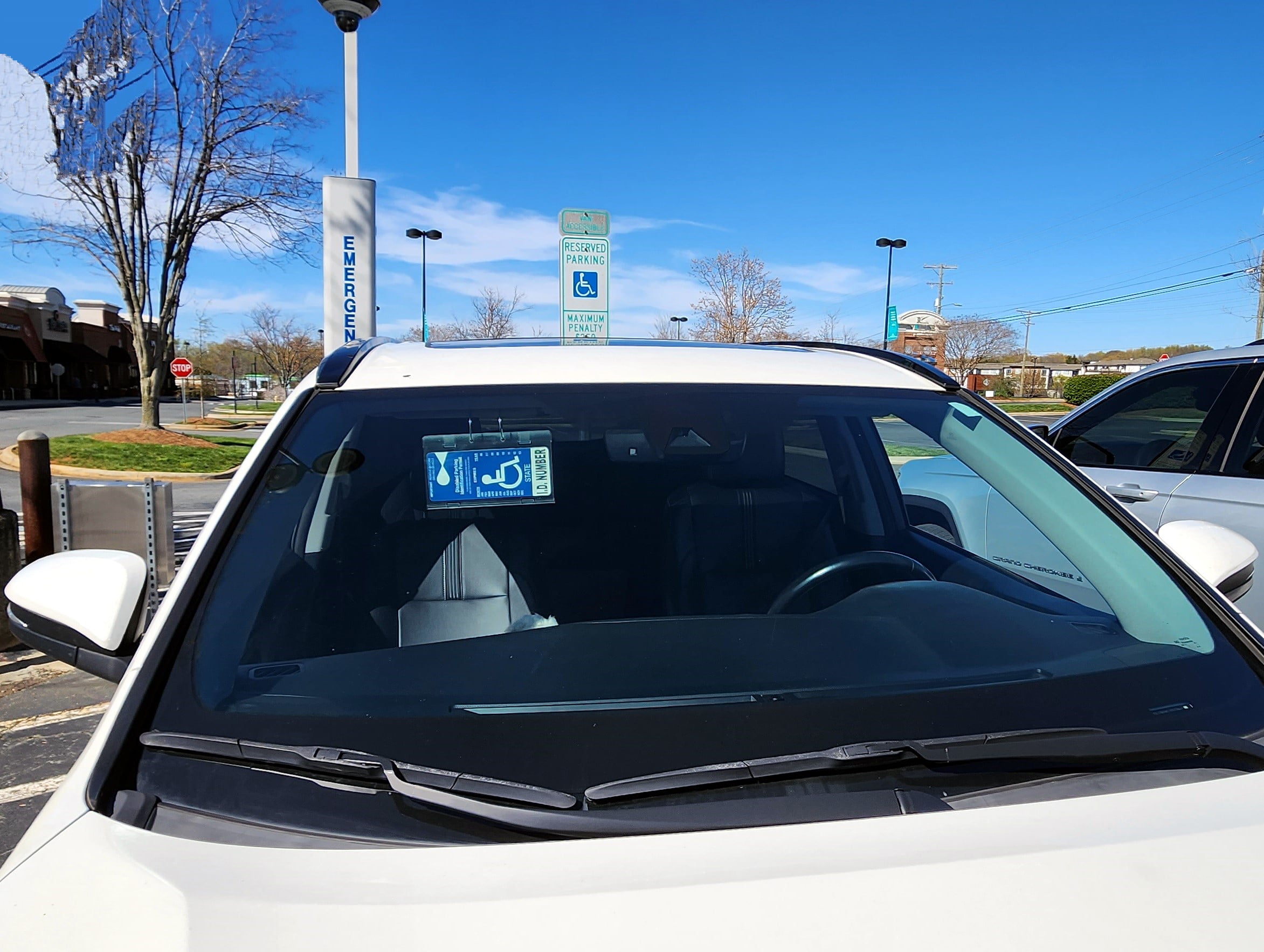 Visortag Horizontal by JL Safety- Best Handicap Placard Holder to Protect,  Display & Fold away your Disabled Parking Permit. Crystal Clear Hard  Plastic Holder for Blue Card Hang Tag. Made in USA 