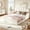 White, variant on Bellemave Queen Size Upholstered Floor Bed, Teddy Fleece Upholstered Bed with Scalloped Headboard, Safety Rails, Full Padded Platform Frame, Low Profile Platform Bed for Boys Girls, White