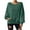 Green, variant on Annhoo Women's Fuzzy Sweaters Winter Fleece Warm Tees Crewneck Long Sleeve Pullovers Comfy Soft Lounge Shirts