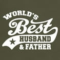 thumbnail image 3 of CafePress - World's Best Husband And Father Dark T Shirt - Men's Classic Graphic Cotton T-Shirt, 3 of 4