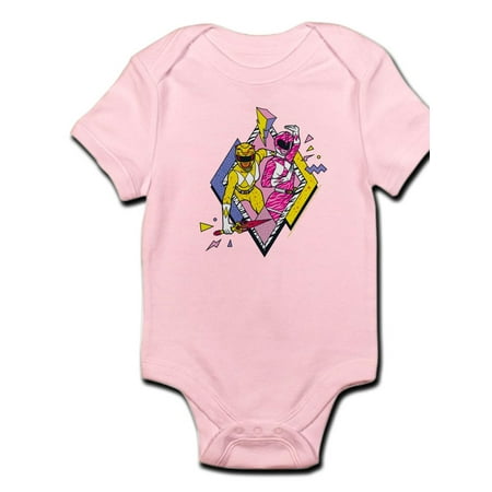 

CafePress - Power Rangers Yellow Ranger And Pink - Baby Light Bodysuit