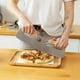 thumbnail image 3 of Cortador de pizza, cuchillo de pizza de acero inoxidable de 35 cm con mango de madera, cortador de pizza profesional con mango de madera maciza oso de fresa Electrónica, 3 of 5