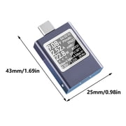 USB C Power Meter with Rotatabled Display for Easy Voltage Current Testing