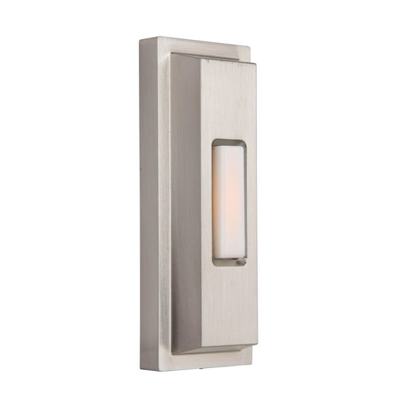 Craftmade Pb5005 3-3/4" Tall Lighted Pushbutton Doorbell - Nickel