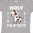 thumbnail image 4 of Inktastic I'm a Cutie White and Brown Holstein Cow with Arrows Boys or Girls Baby Bodysuit, 4 of 5