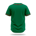 thumbnail image 2 of Casaca Jersey Béisbol México Bordado Colores Verde Negro Rojo Diseño Clásico Botones Cuello Redondo, 2 of 5